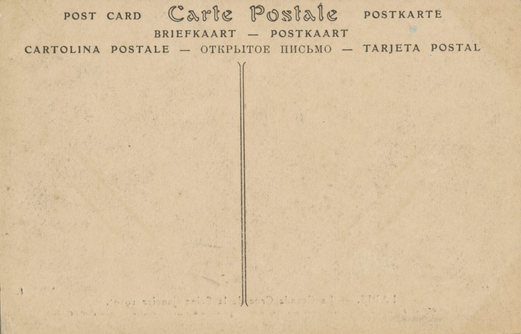 カードの宛名面(front of a postcard)