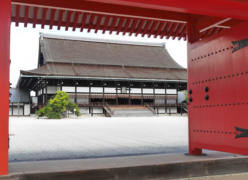 京都御所の紫宸殿の写真(Picture of Shishinden at Kyoto Imperial Palace)